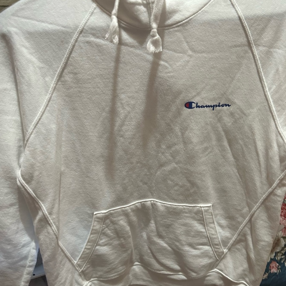 White Champion Hoodie